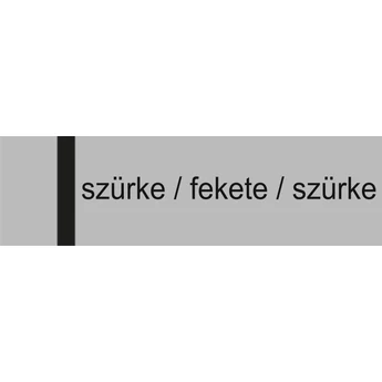 Melamin - 1 mm - szürke / fekete / szürke - 1220 x 605 mm