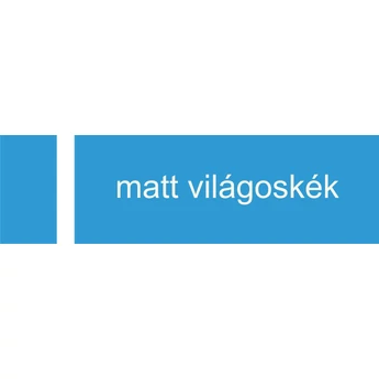 Lézerfólia - 0,2 mm - világoskék / fehér - 610 x 305 mm - gravirnagyker.hu - gravíralapanyag - e7175-0,2