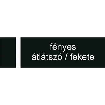 Transakril - 1,5 mm - fényes átlátszó / fekete - 610 x 610 mm - gravirnagyker.hu - gravíralapanyag - e2220-1,5-1/2
