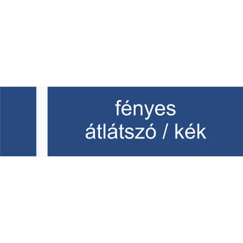 Transakril - 3,2 mm - fényes átlátszó / kék  - 1220 x 610 mm