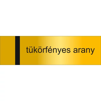 Lézerfólia - 0,2 mm - tükörfényes arany / fekete - 610 x 305 mm - gravirnagyker.hu - gravíralapanyag - e7265-0,2