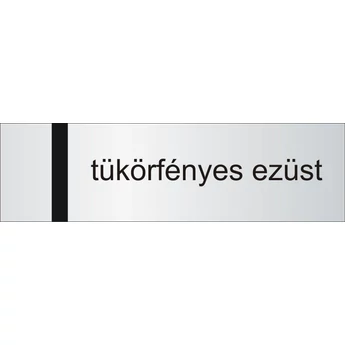 Lézerfólia - 0,2 mm - tükörfényes ezüst / fekete - 610 x 305 mm - gravirnagyker.hu - gravíralapanyag - e7255-0,2