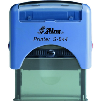 Shiny - S-844 bélyegző - 58 x 22 mm - kék ház / natúr párna