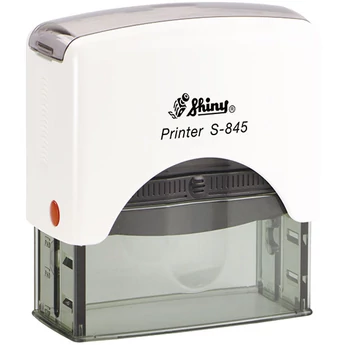 Shiny - S-845 bélyegző - 70 x 25 mm - fehér ház / natúr párna Shiny - S-845 bélyegző - 70 x 25 mm - fehér ház / natúr párna