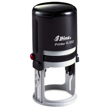 Shiny - R-552 bélyegző - ∅ 52 mm - fekete ház / fekete párna Shiny - R-552 bélyegző - ∅ 52 mm - fekete ház / fekete párna