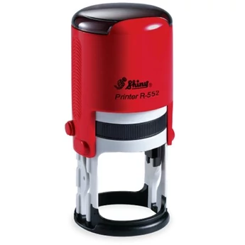 Shiny - R-552 bélyegző - ∅ 52 mm - piros ház / fekete párna