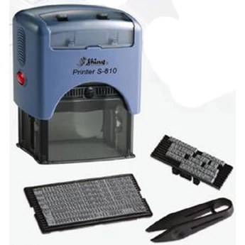 Shiny - S-810 kirakós bélyegző - kék ház / fekete párna