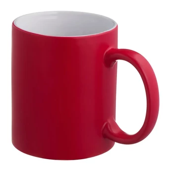 "Dalaro" gumírozott bögre, 300 ml - piros "Dalaro" gumírozott bögre, 300 ml - piros