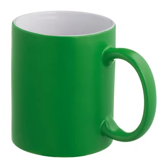 "Dalaro" gumírozott bögre, 300 ml - zöld "Dalaro" gumírozott bögre, 300 ml - zöld