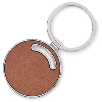  "Tivoli" kulcstartó - barna PU betéttel