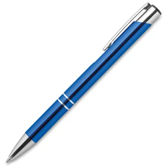 "Lua" golyóstoll - 2 díszítőgyűrűvel - királykék