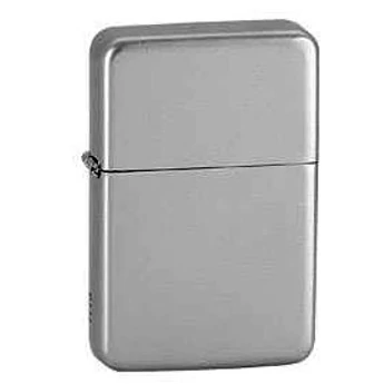 "Erfurt" benzines öngyújtó - matt ezüst