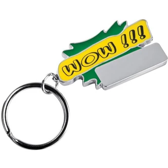 "Wow" kulcstartó - zöld