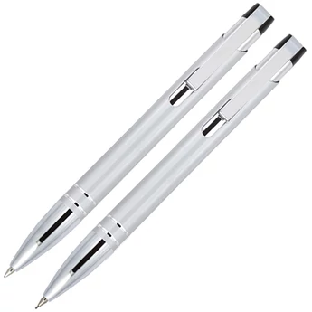 "Trita" szett - golyótoll+ceruza - ezüstszínű
