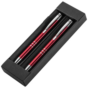 "Dyra" szett - golyóstoll+ceruza - piros