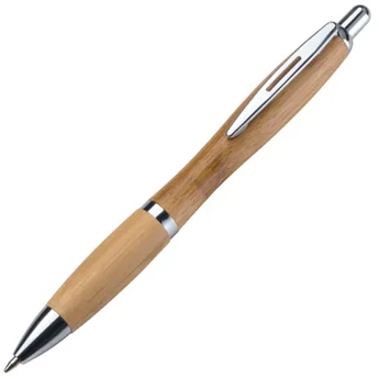 Bambusz golyóstoll natúr színben - Novara