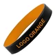"Colorato" szilikon karkötő - fekete/narancssárga