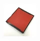 Shiny - S-538 bélyegző - 38 x 38 mm - fekete ház / piros párna
