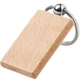 "Lanin" kulcstartó bükkfából - téglalap alakú