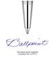 "PARKER Royal Jotter" golyóstoll - fekete / ezüst "PARKER Royal Jotter" golyóstoll - fekete / ezüst